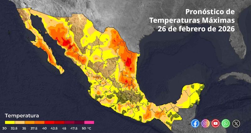 Mapa del estado del tiempo 26II26