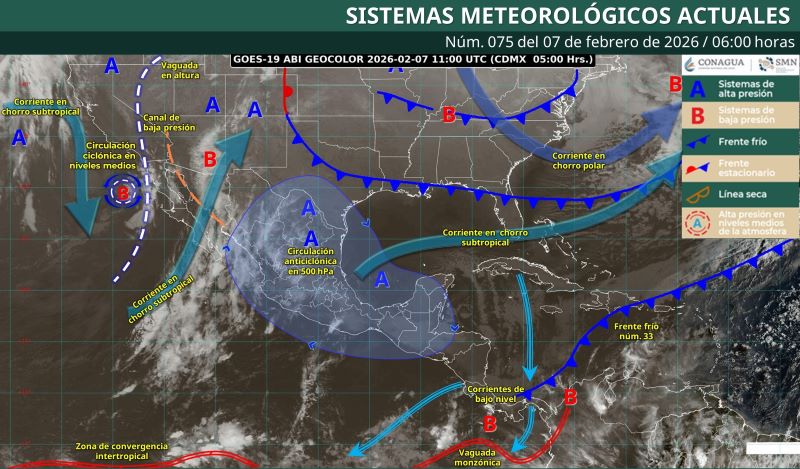 Mapa del estado del tiempo 7II26