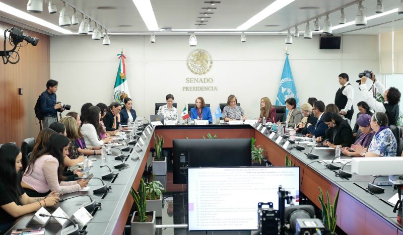 Reunión con relatora