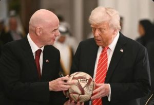 Gianni Infantini y Donald Trump