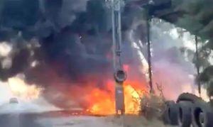 Incendio en vulcanizadora