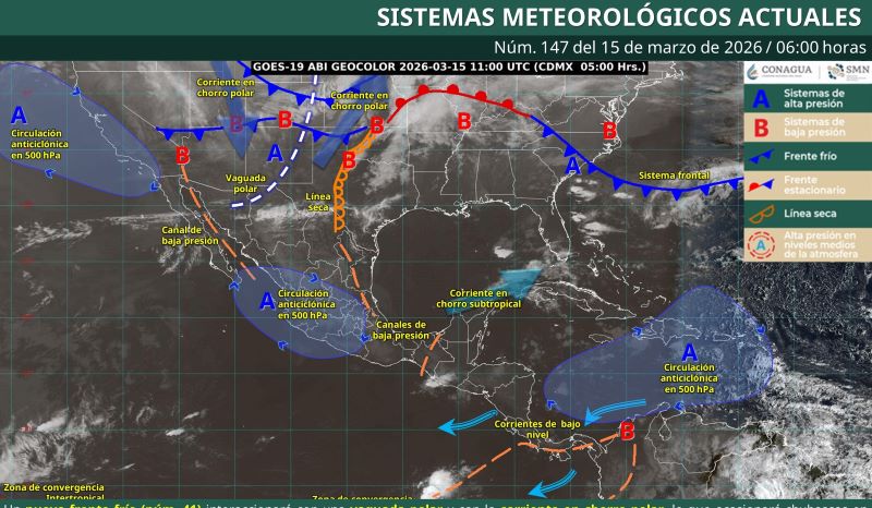 Mapa del estado del tiempo 15III26