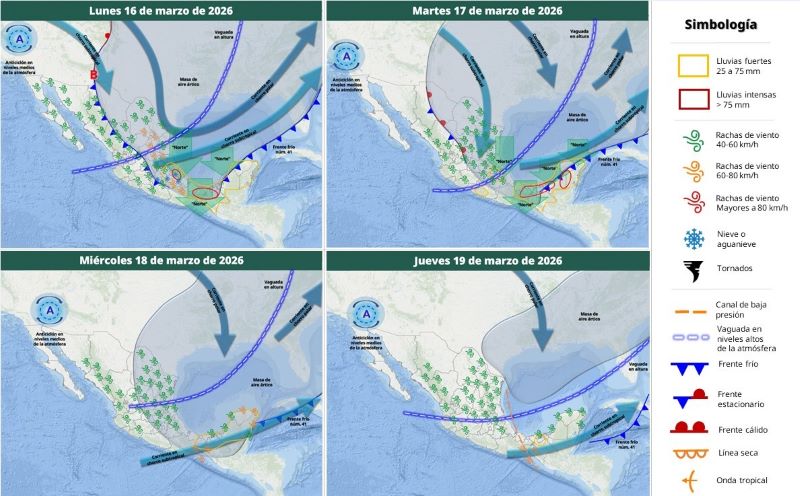 Mapa del estado del tiempo 16III26