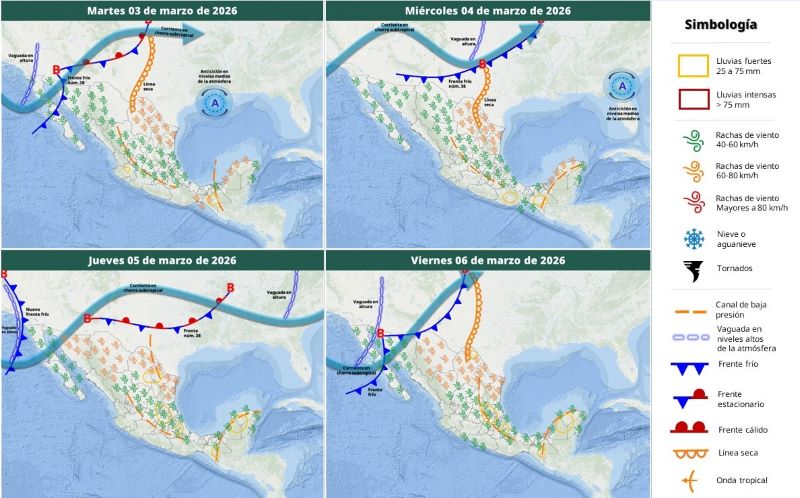 Mapa del estado del tiempo 3III26