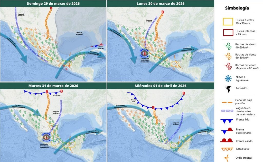 Mapa del tiempo 29III26