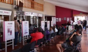 Módulos de atención ciudadana del INE en Guanajuato capital.