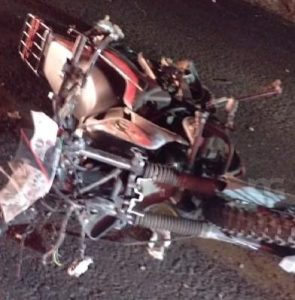 Moto accidente