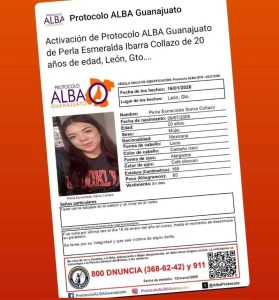 Perla Esmeralda Ibarra Collazo, desaparecida en León.