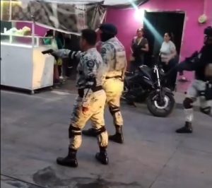 Civiles y guardias nacionales se enfrentaron.