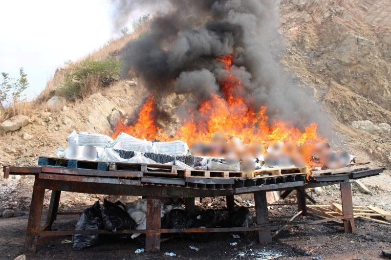 Cocaina incinerada en Acapulco