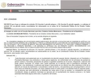 DOF reforma electoral