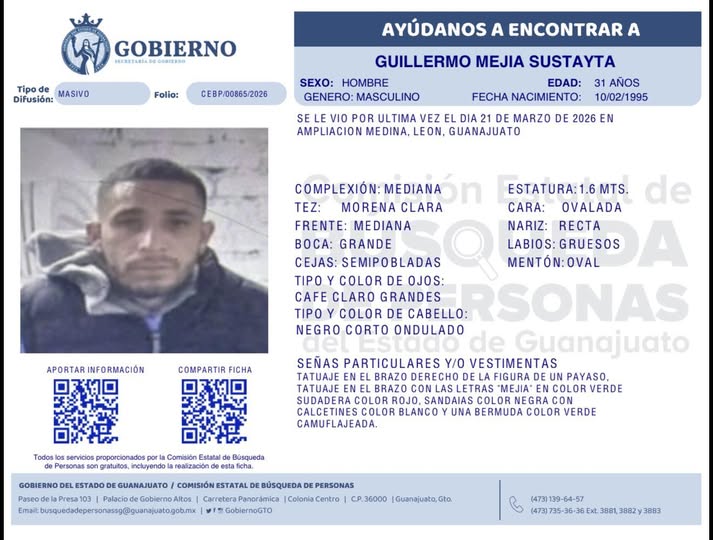 Guillermo García Sustayta desapareció en León