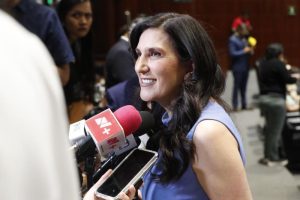 Kenia López Rabadán, presidenta de la Cámara de Diputados