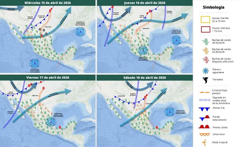 Mapa del tiempo 15IV26