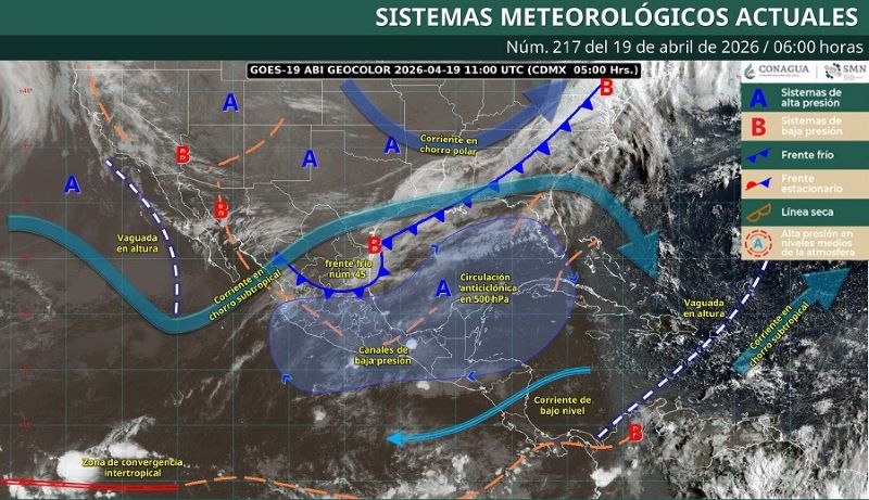 Mapa del tiempo 19IV26