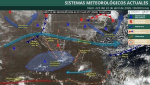 Mapa del tiempo 22IV26