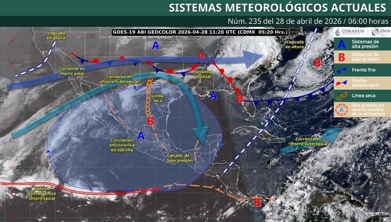 Mapa del tiempo 28IV26