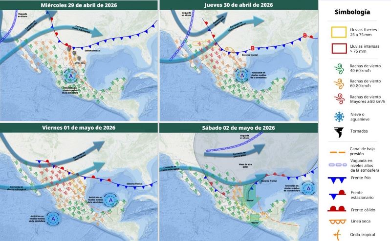 Mapa del tiempo 29IV26