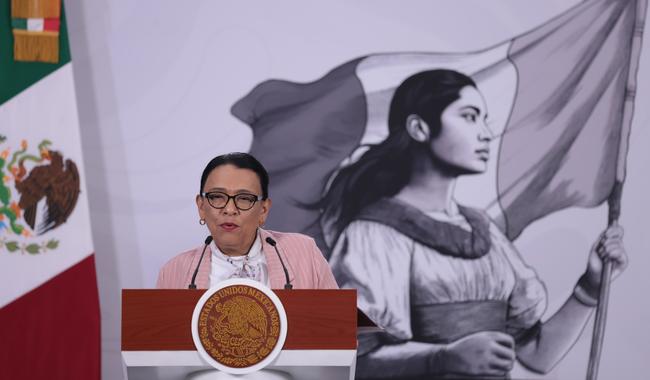 Rosa Icela Rodríguez, secretaria de gobernación.