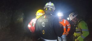 Trabajos de rescate de mineros