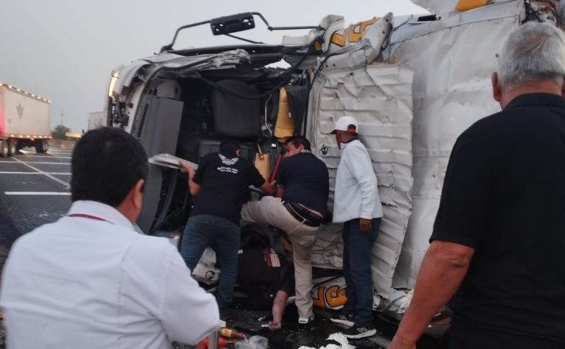 Choque autopista León-Aguascalientes.