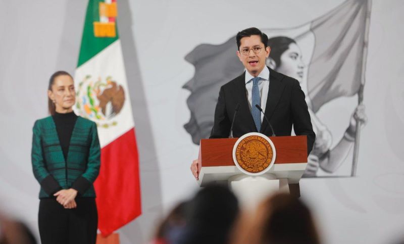 Claudia Sheinbaum y Roberto Velasco.