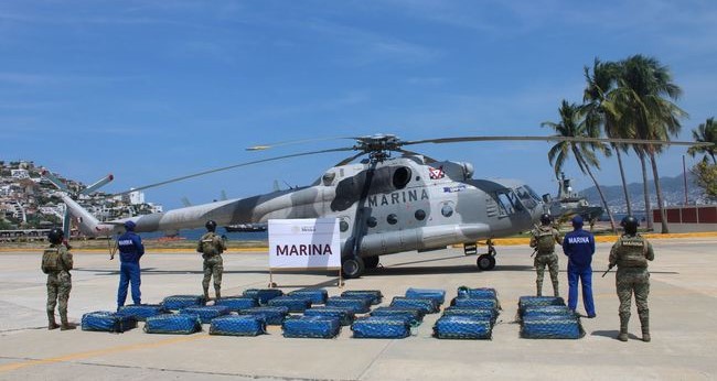 Droga asegurada por la Marina