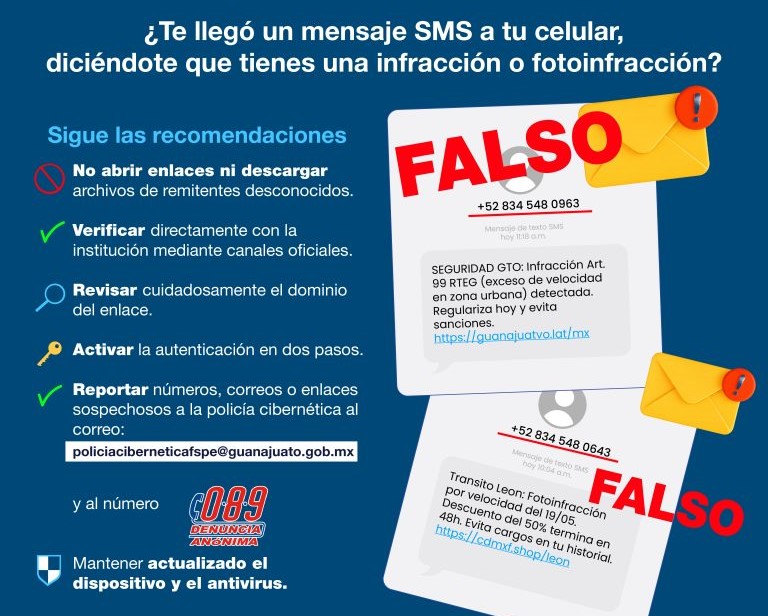 Fotomultas falsas