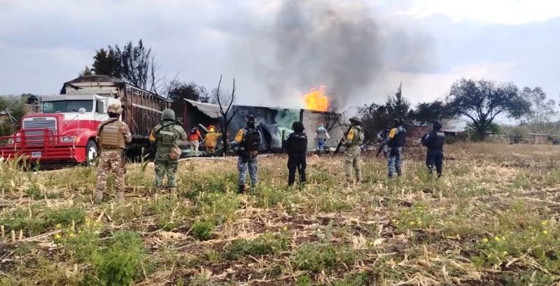 Incendio en tractocamión