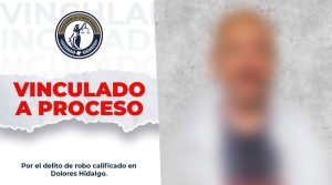 José Luis N, vinculado a proceso por asaltar una farmacia en Dolores Hidalgo.