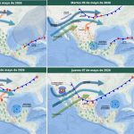 Pronóstico del Servicio Meteorológico Nacional del estado del tiempo el 4 de mayo de 2026
