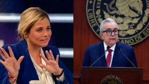 Maru Campos y Rubén Rocha