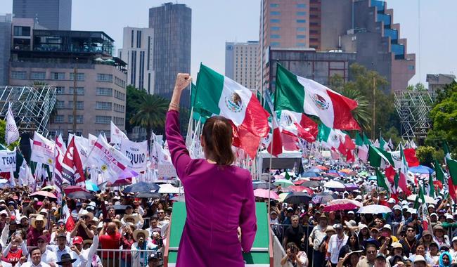 Presidenta Claudia Sheinbaum al conmemorar el segundo año de su triunfo electoral.