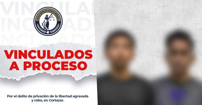 Santiago N y Juan Daniel N, vinculados a proceso penal por privación de la libertad y robo.