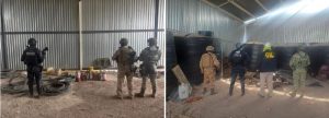 Bodega de huachicol en la colonia primera fracción de Crespo.