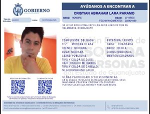 Christian Abraham Lara Páramo desapareció en Salamanca