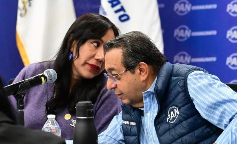 Diputada local Susana Bermúdez Cano y diputado federal Miguel Ángel Salim.