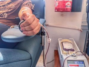 Donación de sangre.
