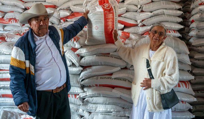 El fertilizante entregado cubre actualmente una extensión aproximada de 2.7 millones de hectáreas