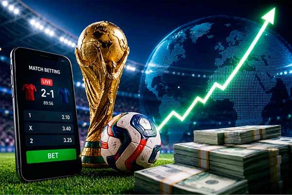 Las apuestas aumentarán durante el Mundial de Futbol 2026