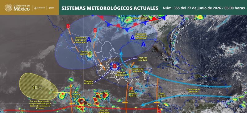 Mapa del tiempo 27VI26