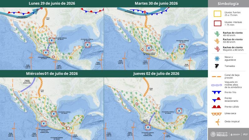 Mapa del tiempo 29VI26