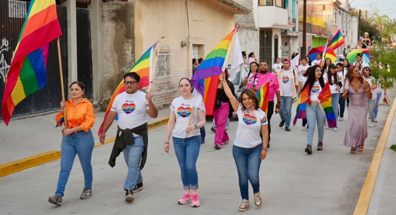 Marcha del orgullo gay en Villagrán.