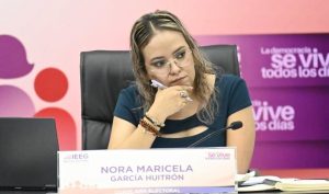 Consejera electoral Nora Maricela García Guitrón.