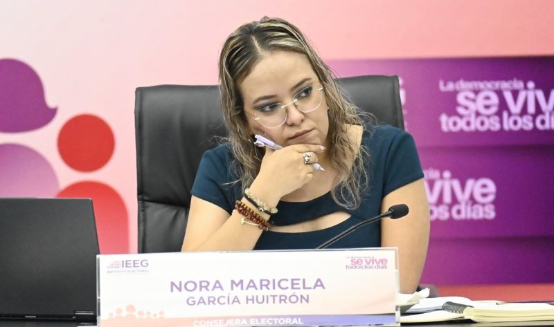Consejera electoral Nora Maricela García Guitrón.