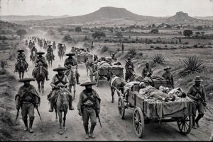 Cuerpos recogidos del campo de batalla en terrenos de lo que hoy es el municipio de Villagrán.