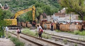 Descarrilamiento del tren en San Miguel de Allende.
