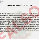 La Arquidiócesis de León se deslinda de documento que con su nombre circula en redes sociales