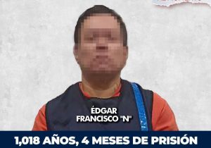 El defraudador Edgar Francisco N fue sentenciado a más de mil años de prisión.