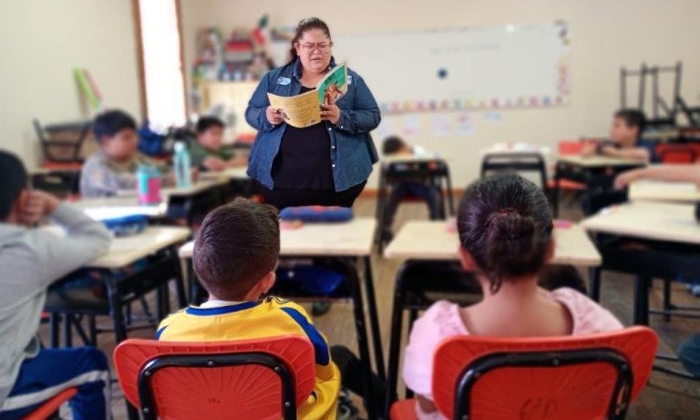 Estudiantes de primaria.